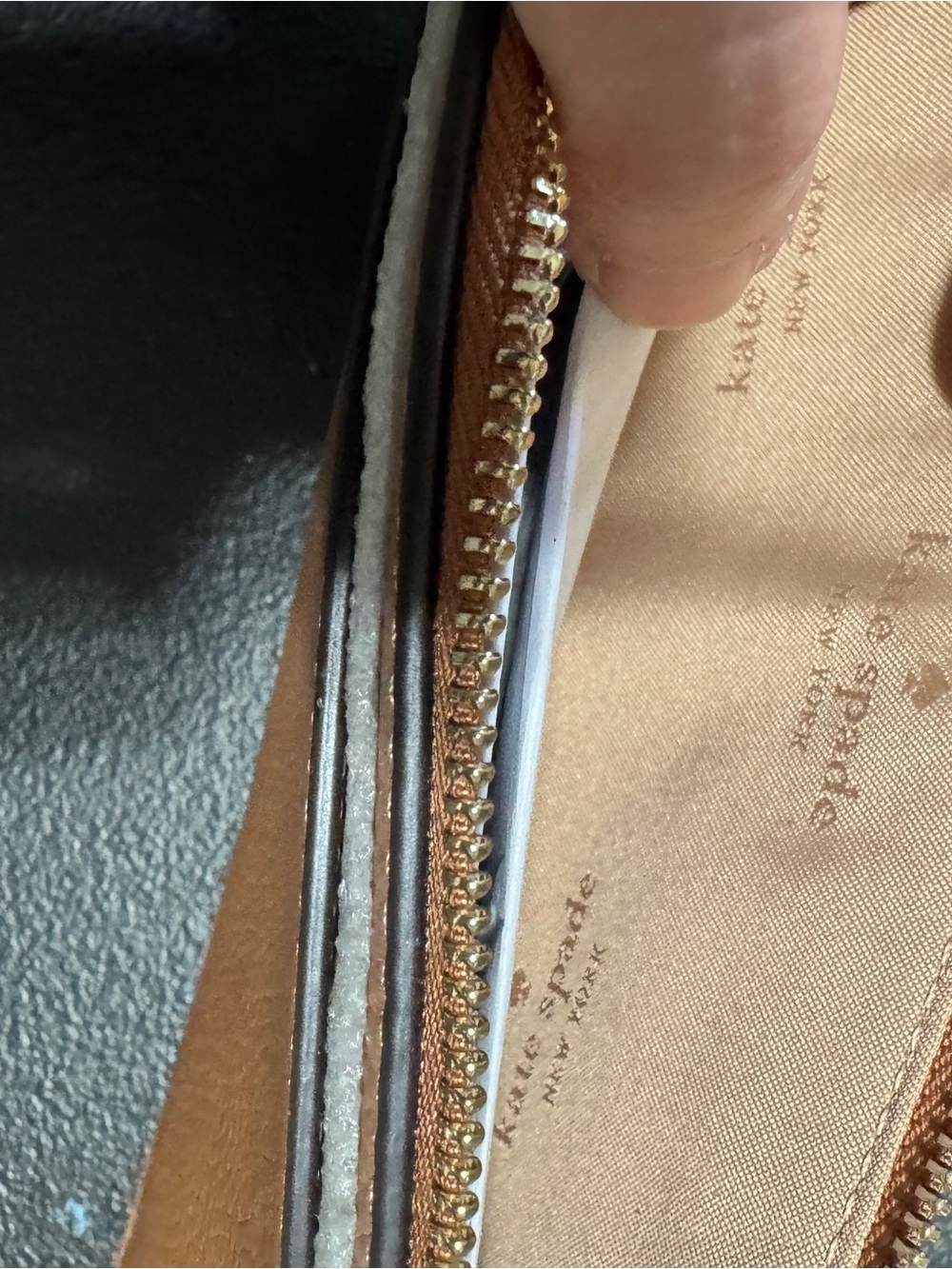 kate spade Tan Pebbled Leather Wristlet - Picture 5 of 5